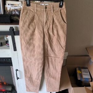 Hollister Women's Corduroy Pants in Tan